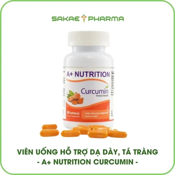 Viên nghệ a+ Nutrition Curcumin dạ dày tá tràng