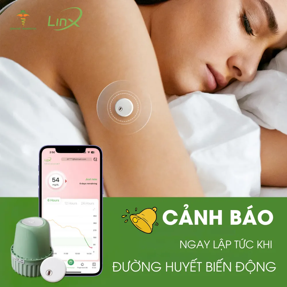 LinX cảnh báo ngay khi đường huyết tụt bất thường 