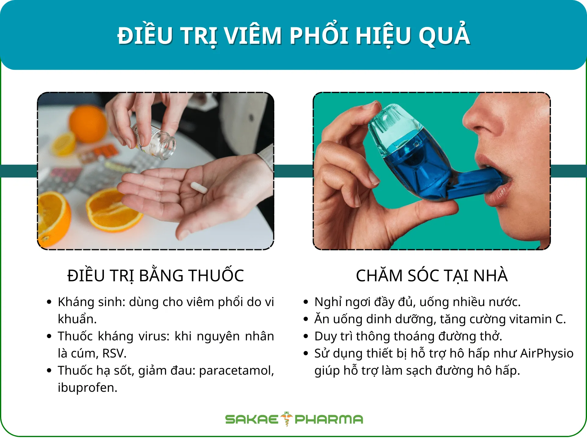Điều trị viêm phổi hiệu quả