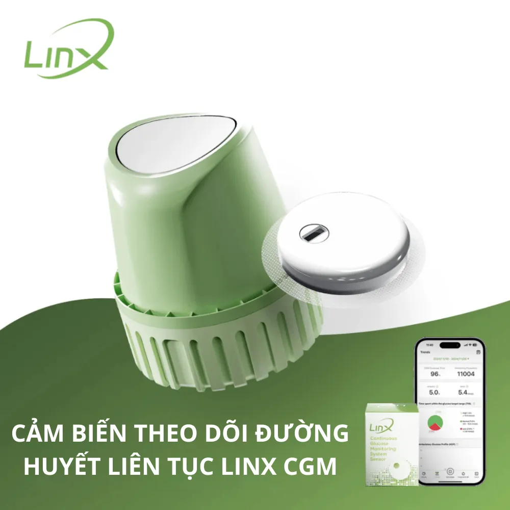 Cảm biến theo dõi đường huyết liên tục LinX CGM
