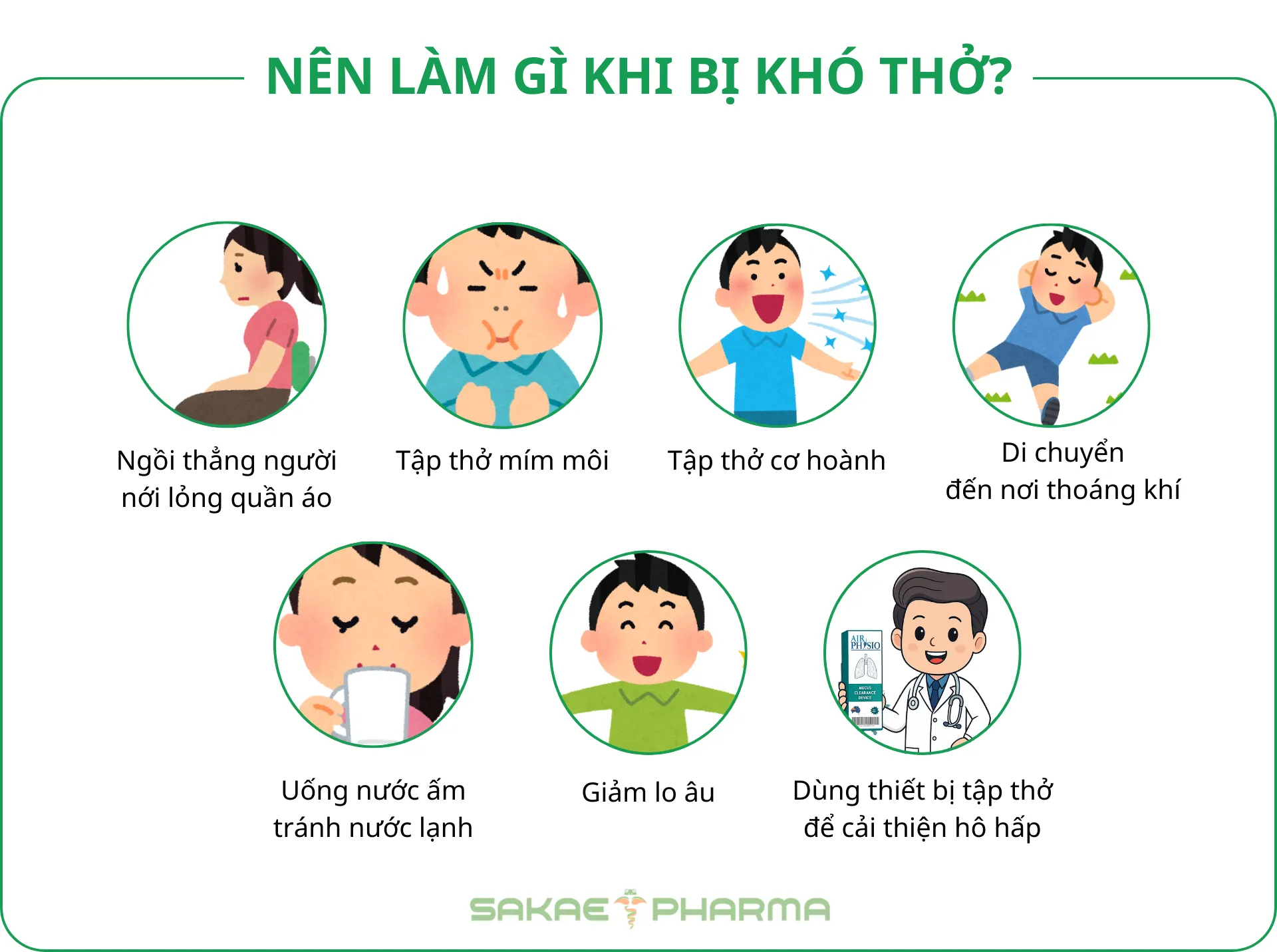 Nên làm gì khi bị khó thở