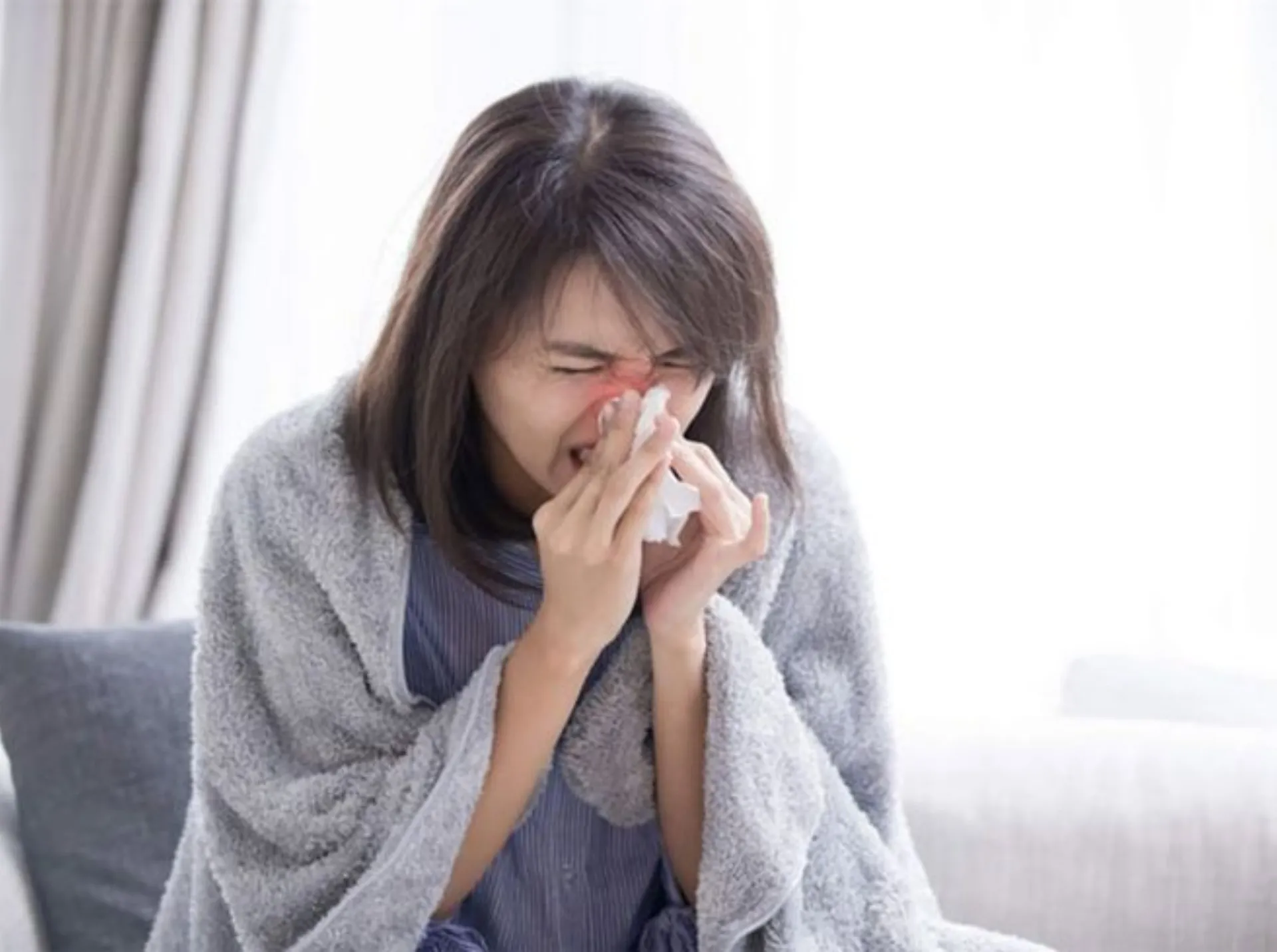 nghẹt mũi khó thở