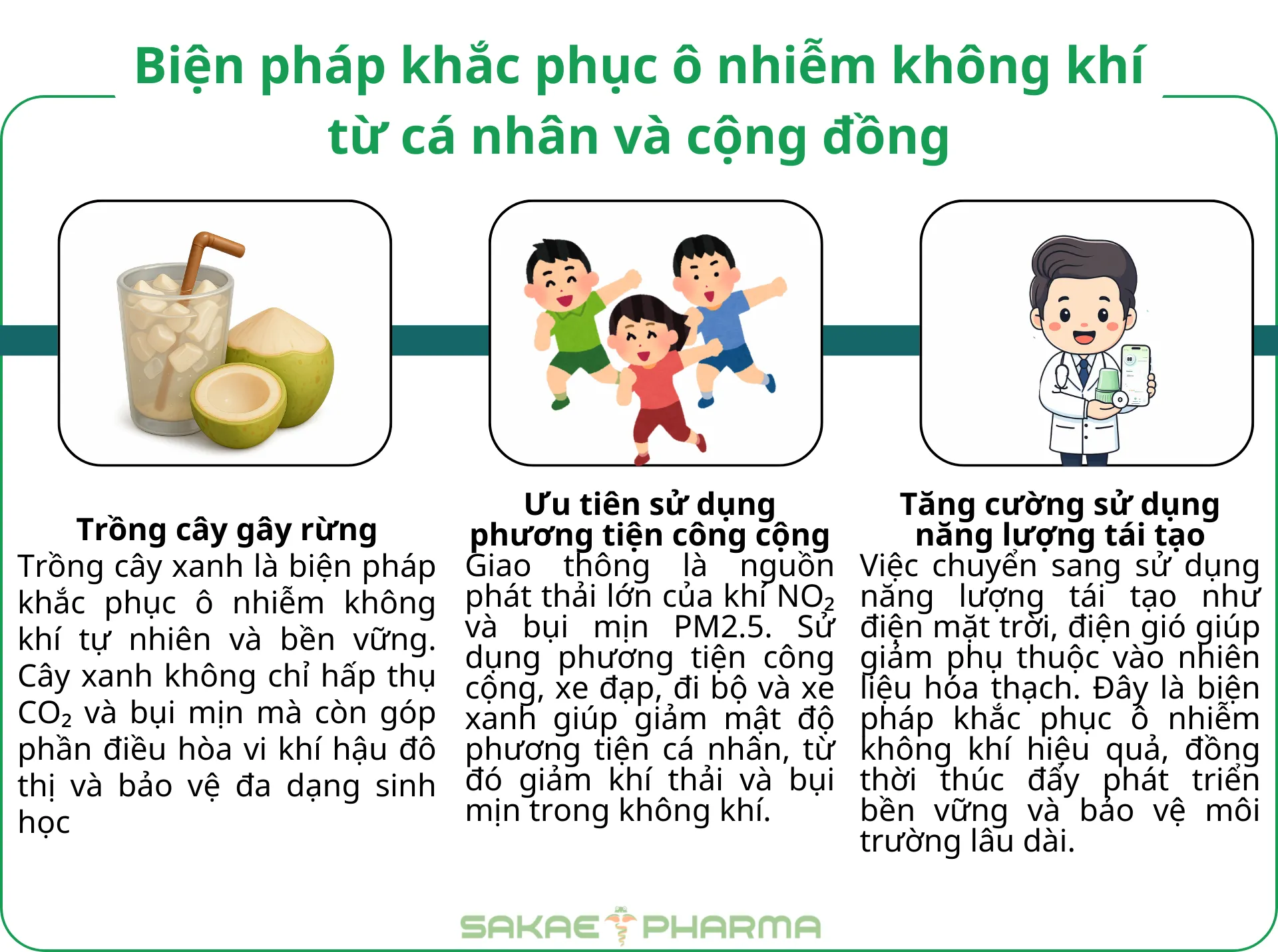 biện pháp khắc phục ô nhiễm không khí