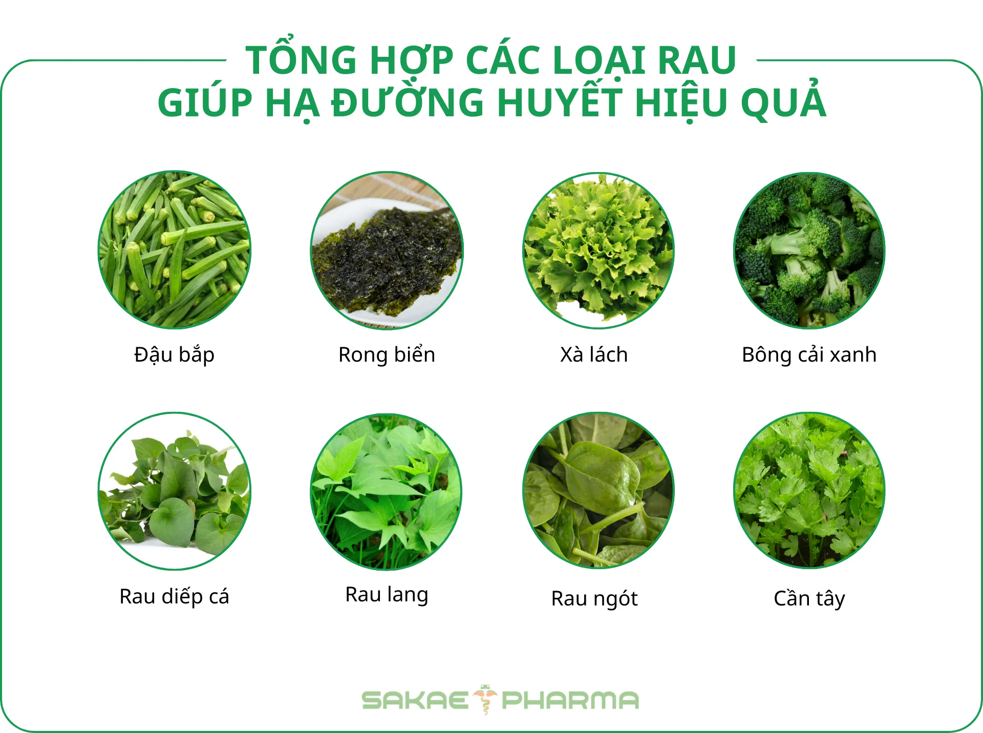 các loại rau giúp hạ đường huyết