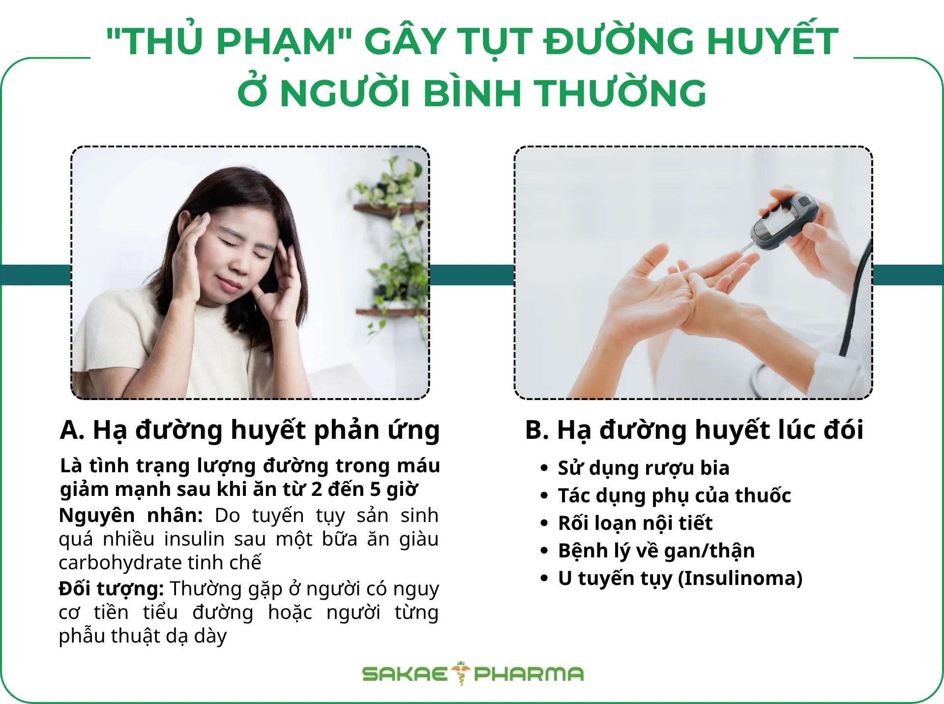 tụt đường huyết ở người không có bệnh tiểu đường